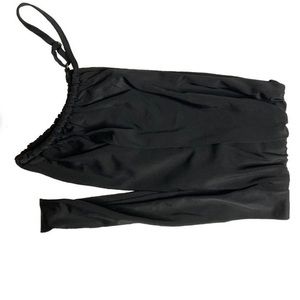 Tiger most one shoulder black top size small